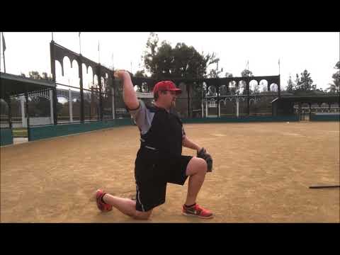 One Knee Throwing Drill for Softball